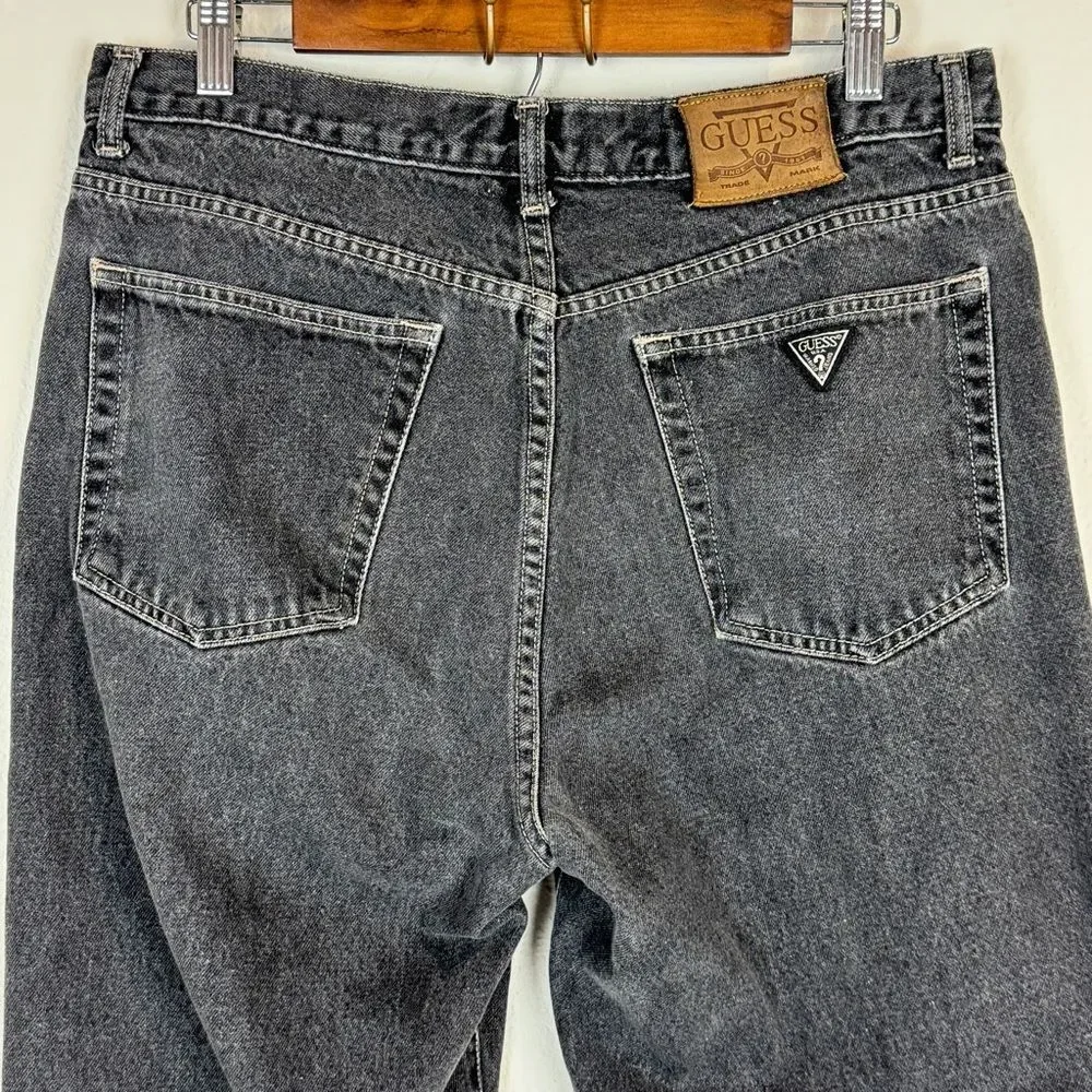 Guess Grey Classic Fit Denim Jeans 36 (33x31)
